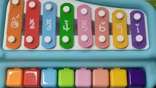 musical xylophone for kids | colorful piano & xylophone toy for toddlers #video #youtubevideo