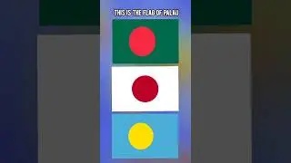 Bangladesh's Flag vs the flag of japan and Palau #flagsofcountries #nationalflag #flagidentification