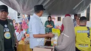 Wabup Halut Dr.Kasman Hi.Ahmad,S.Ag.,M.Pd.,tinjau lokasi banjir,  berikan bantuan di Galela Selatan.