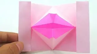 Origami Tutorial - How to fold an Easy Origami Lips
