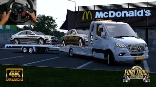 Mercedes Benz Sprinter Mod in Euro Truck Simulator 2 with Logitech G29!