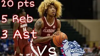 JD Davison Scoring Highlights | Vs Gonzaga