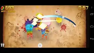Fruit Ninja Divine Premier: Arcade and Zen Gameplay