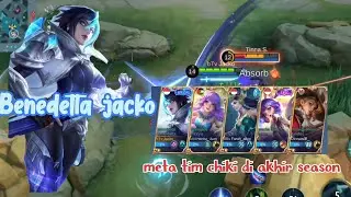 Benedetta offlaner | draft mythic terasa epic | vs xborg, sekali combo lgsg pecah armor | mlbb