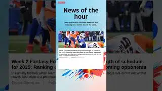 Breaking News: Week 2 Fantasy Football projected strength of schedule for 2025: Ranking #player