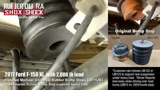 ✅ 2017 Ford F-150 XL Installed Modular ​Universal Rubber Bump Stop UB1+UB3