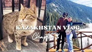 Kazakhstan Vlog | Exploring Frozen Kolsai Lake & an Encounter with a Mountain Cat!