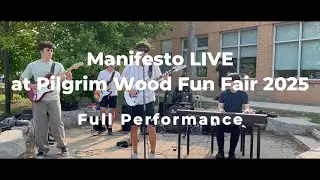 Manifesto LIVE at Pilgrim Wood Fun Fair 2025 | Full Performance 🎤🎸🔥