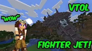 I built A VTOL FIGHTER JET In Minecraft Create Mod