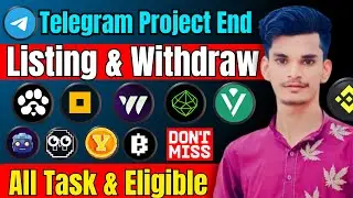 Telegram Mining Project End | Listing Paws, Wcoin, Verts, Notpixel, Seed, Tapswap, Blum All Update