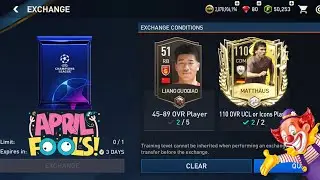 April Fool's Day Hidden Exchange & Matches, 111 & 112 Prime Icon Exchange - FIFA MOBILE 23