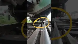 Train wheels line change. #track #line #train #shorts