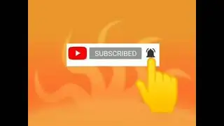 Orange Screen Subscribe,Bell Button With Sound Effect (Rathish Vlogs)