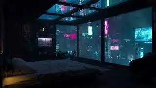 Merc Life in the Megacity | Rain on Glass, Neon Outside