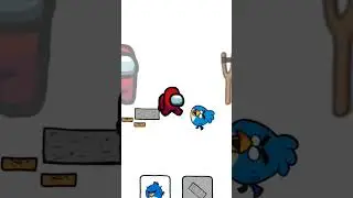 among us vs angry bird #amongus #angrybirds
