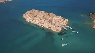 Spinalonga island, aerial view