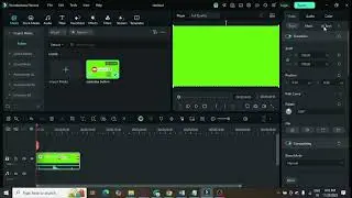Как убрать зеленый экран в Filmora 14?