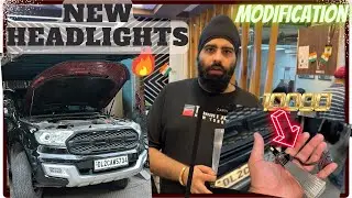 NEW HEADLIGHTS FOR MY ENDEAVOUR | MODIFICATION IN FORD ENDEAVOUR