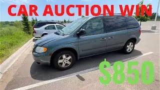 ЗАБИРАЮ СВОЙ DODGE GRAND CARAVAN 2005 ГОДА, КОТОРЫЙ Я КУПИЛ ЗА 850 ДОЛЛАРОВ НА АУКЦИОНЕ У АВТОДИЛ...
