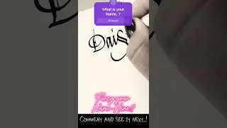 Custom Name Art | Daisy | Custom Calligraphy