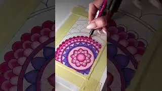 ASMR tutorial😍 #diy #diycrafts #coloring #asmr #drawing #shorts #mandala #mandalaart #reels #art