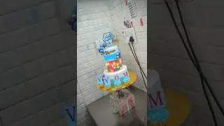 How to make acrylic cake design 🎁 Decorating Idiea #ytshorts #shots #ytvideos