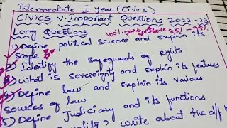 civics 1 year (CEC)Board of intermediate  very most important questions|| bb education channel👍👍💯🤲💯👈