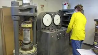 Compression Testing of a 14 Day Concrete Cylinder (10/26/21)