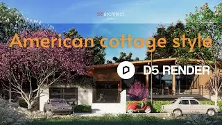 American cottage style: D5 render animation 4K