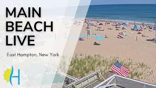 Hamptons.com - LIVE! 4K Main Beach, East Hampton Village, New York - Hamptons Surf Report