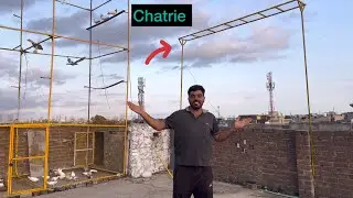 Kabootar ki chatrie lagha die😘wow||New baby pigeon khol diya