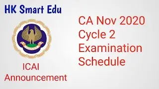 ICAI Announcement 11/12/2020 || CA Exam Jan Feb 2021 Date Sheet