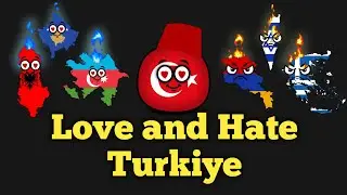 Countries that Love and Hate Turkiye 🇹🇷 - Countryballs 