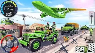 Army Truck Transport Offroad Simulator - US Cargo Vehicle Driving Mountain 3D - Android GamePlay #4