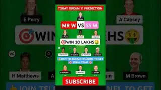 MR W vs SS W Dream11, MR W vs SS W Dream11 Prediction, MR W vs SS W Dream11 Team, WBBL 2024 #shorts