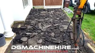 Bustin Up Tarmac - Digger with Driver Hire Essex