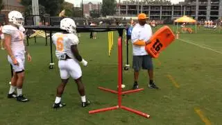 Tennessee running back drills, Tuesday, Aug. 11