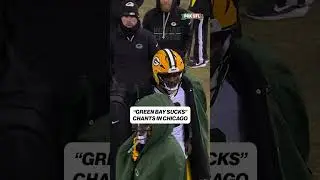 Bears fans chant 'Green Bay Sucks' 😳 #bears #Packers #Chicago #football #NFL
