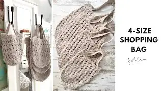 Dreamy Shopping Bag &mdash; Crochet Rope Tote Bag Tutorial (No Voice) | Step-by-Step Visual Guide