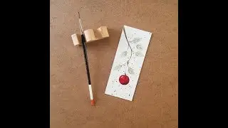 Christmas bookmark (watercolor)