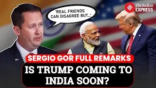 New US Envoy To India Sergio Gor Hints at Possible Trump Visit to India
