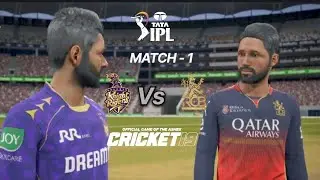 TATA IPL 2025 Match -1 | KKR VS RCB | Cricket 19 | Gameplay | SR RAIL GAMING