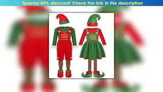 Best Adult Christmas Elf Cosplay Costumes for Boys Girls Santa Claus Green Clothes Family Matching&bull;