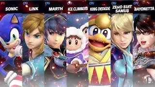 Super Smash Bros Ultimate Star & Screen KO: Characters Wars With Arms