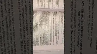 MEANING AND DIFFERENTS BETWEEN CRIMINAL AND TORTUOUS CONSPIRACY  LAW STUDENTS MUST WATCH THIS