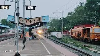 This is Dangerous Insane Speed Crossing Poorva Express goes Mad 🥶