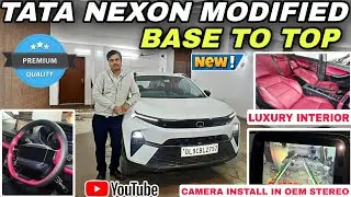 TATA NEXON MODIFIED✅️ NEXON LUXURY INTERIOR✅️ CAMERA INSTALL OEM STEREO ✅️#tatanexon2025 