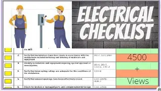 General requirements of Electrical Inspection Checklist as per NEC/NFPA 70