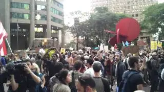 #OCCUPYWALLSTREET takes One Police Plaza - 9/30/2011