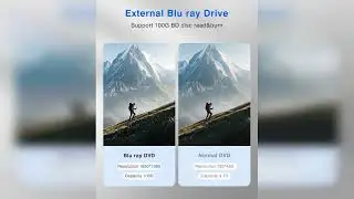 Review: External Blu ray Drive for Laptop Portable Blu Ray Burner USB 3.0 Type-C CD/BD Disc Dr...